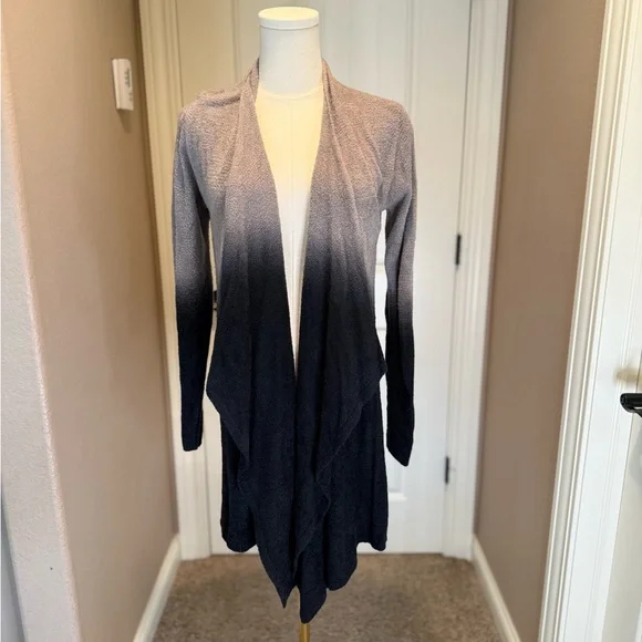 Barefoot Dreams CozyChic Lite Calypso Wrap cardigan in Ombre - Picture 3 of 6